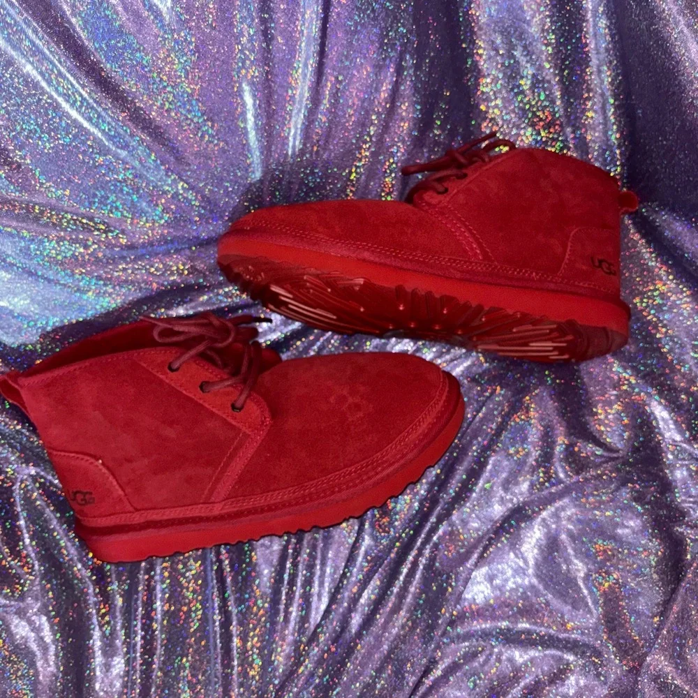 Red UGG Neumel Chukka boot
